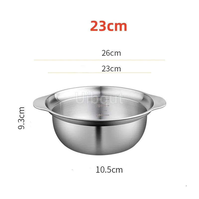 304 Stainless Steel Vegetable Washing Basin & Strainer – Multi-Purpose Rice Washer, Fruit Filter, Kitchen Drain Basket