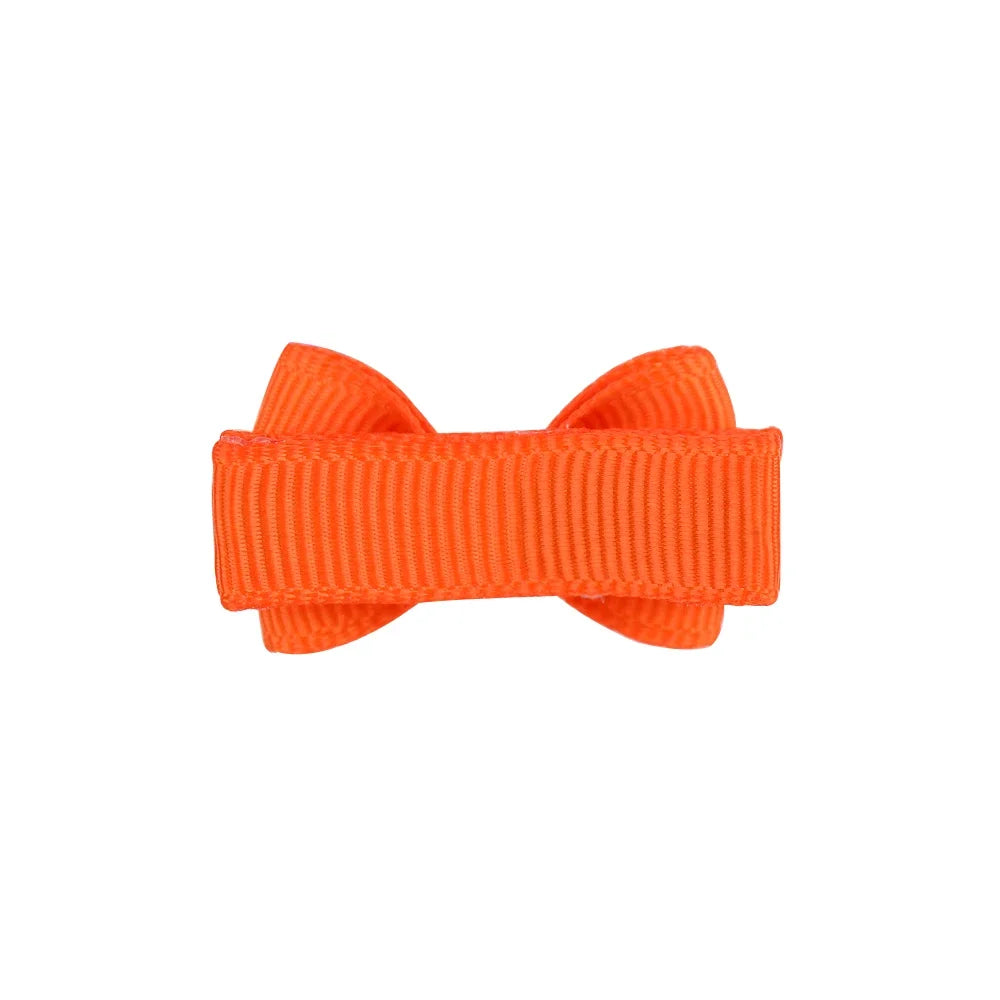1.2 Inches Mini Hair Bows With Clip – Solid Colors Hairgrips for Kids & Baby Girl